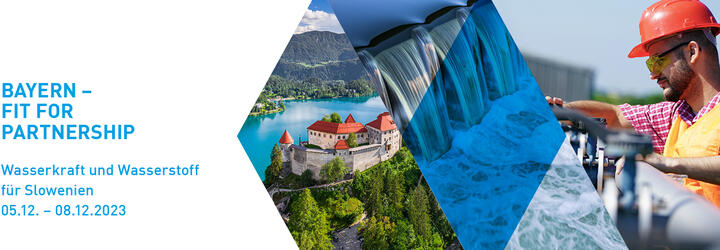 Banner Wasserkraft Slowenien